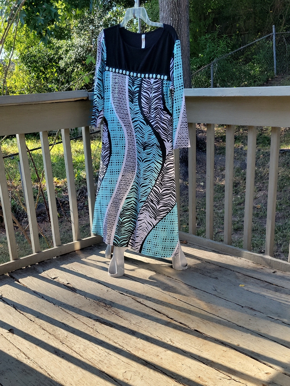 PerSeption Concept Aqua, Black & White Patterned featuring Beaded Front Accent